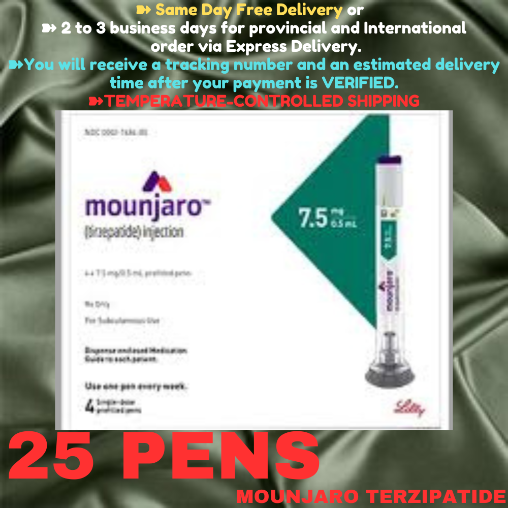 Mounjaro Tirzepatide 12.5 mg Slimming Pens, From Package of 30 Pens, 2.5 mg, 5 mg, 7.5 mg, 10 mg, 12.5 mg, 15 mg, Ship from Philippines