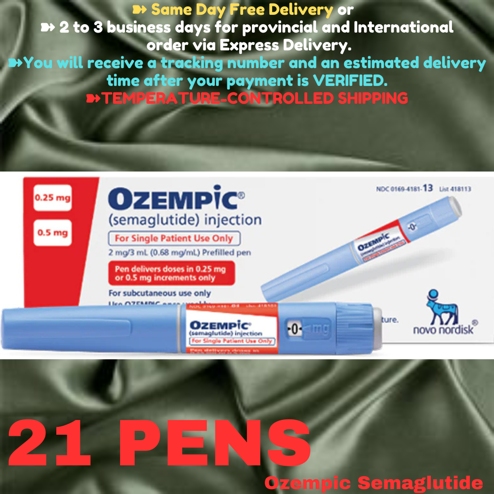 Ozempic Semaglutide 0.25 mg - 0.50 mg Slimming Pens, From Package of 2 Pens, Available in 0.25 mg, 0.25 mg - 0.50 mg, 0.50 mg, 1 mg, 2mg, Ship from Philippines