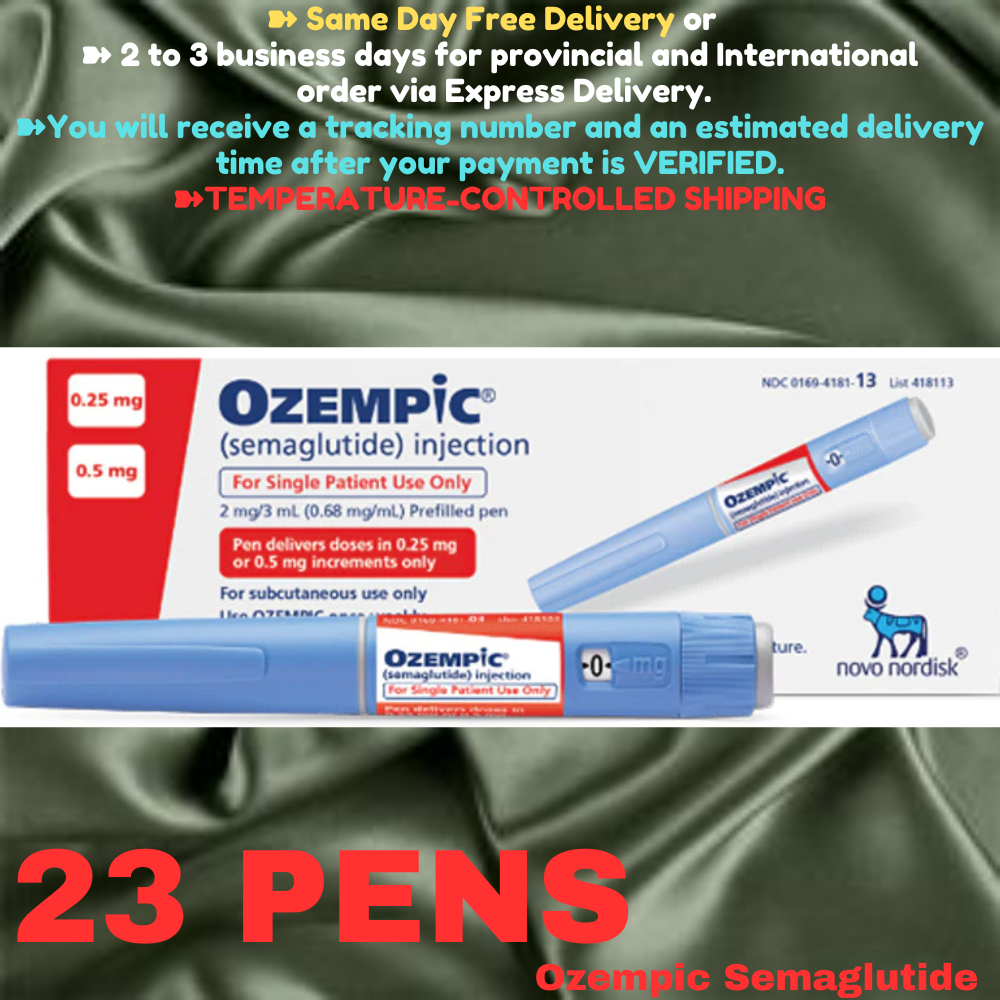 Ozempic Semaglutide 0.25 mg - 0.50 mg Slimming Pens, From Package of 2 Pens, Available in 0.25 mg, 0.25 mg - 0.50 mg, 0.50 mg, 1 mg, 2mg, Ship from Philippines