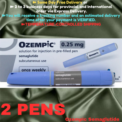 Ozempic Semaglutide 0.50 mg Slimming Pens, From Package of 50 Pens, Available in 0.25 mg, 0.25 mg - 0.50 mg, 0.50 mg, 1 mg, 2mg, Ship from Philippines