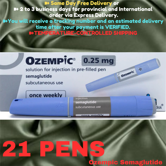 Ozempic Semaglutide 0.25 mg - 0.50 mg Slimming Pens, From Package of 21 Pens, Available in 0.25 mg, 0.25 mg - 0.50 mg, 0.50 mg, 1 mg, 2mg, Ship from Philippines