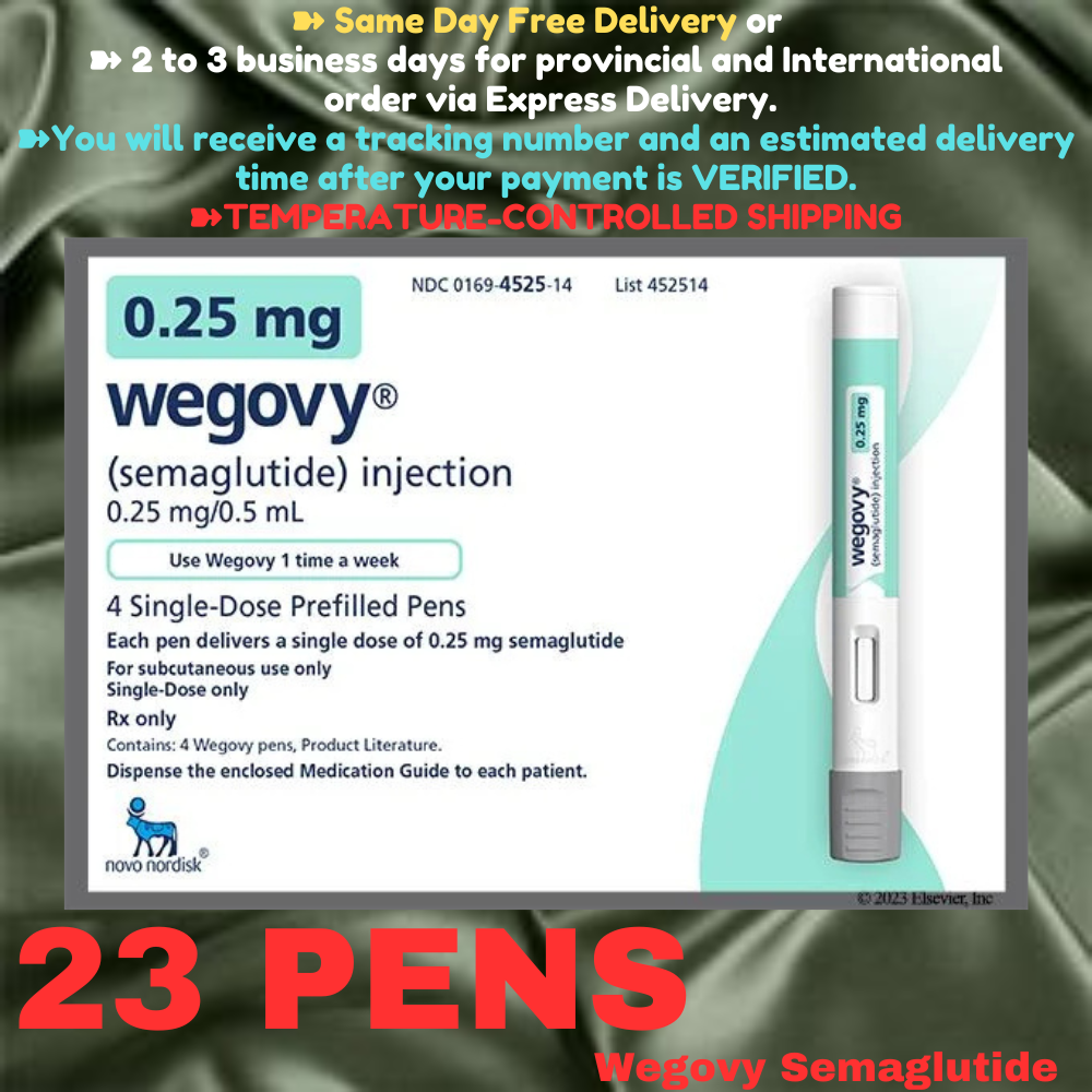 Wegovy Semaglutide 1 mg Slimming Pens, From Package of 30 Pens, Available in 0.25 mg, 0.5 mg, 1 mg, 1.7 mg, 2.4 mg, Ship from Philippines