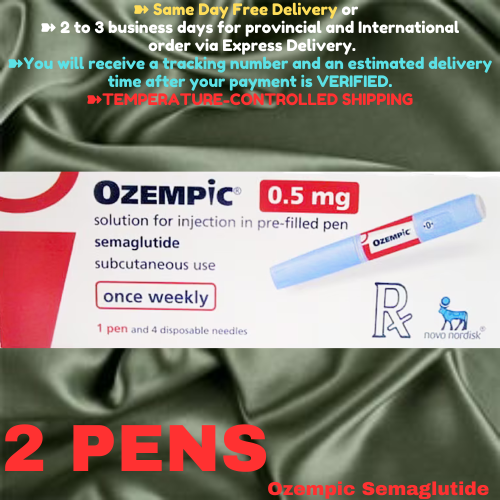 Ozempic Semaglutide 0.25 mg - 0.50 mg Slimming Pens, From Package of 2 Pens, Available in 0.25 mg, 0.25 mg - 0.50 mg, 0.50 mg, 1 mg, 2mg, Ship from Philippines