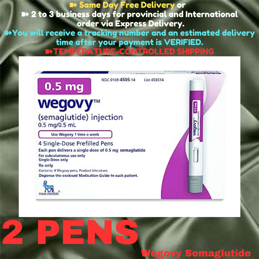 Wegovy Semaglutide 2.4 mg Slimming Pens, From Package of 2 Pens, Available in 0.25 mg, 0.5 mg, 1 mg, 1.7 mg, 2.4 mg, Ship from Philippines