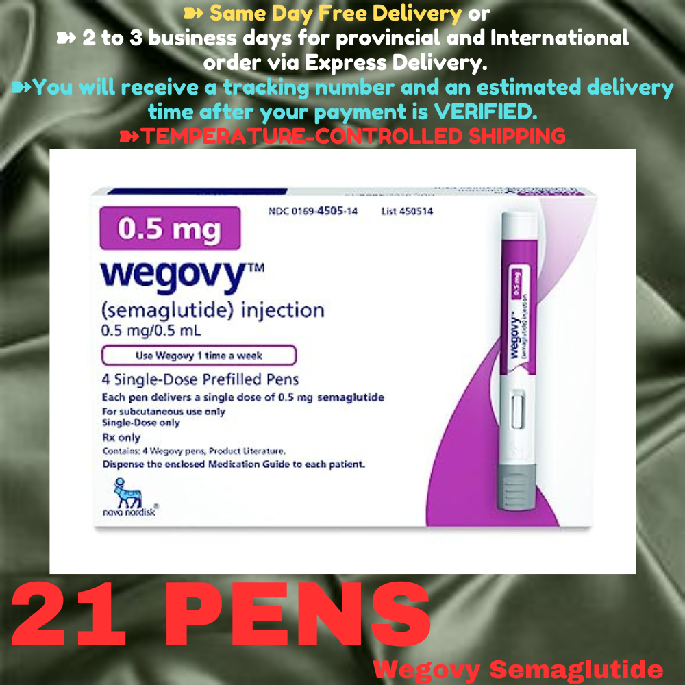 Wegovy Semaglutide 2.4 mg Slimming Pens, From Package of 30 Pens, Available in 0.25 mg, 0.5 mg, 1 mg, 1.7 mg, 2.4 mg, Ship from Philippines