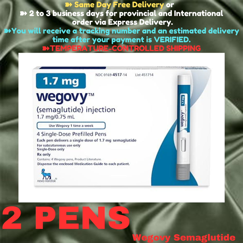 Wegovy Semaglutide 0.5 mg Slimming Pens, From Package of 25 Pens, Available in 0.25 mg, 0.5 mg, 1 mg, 1.7 mg, 2.4 mg, Ship from Philippines