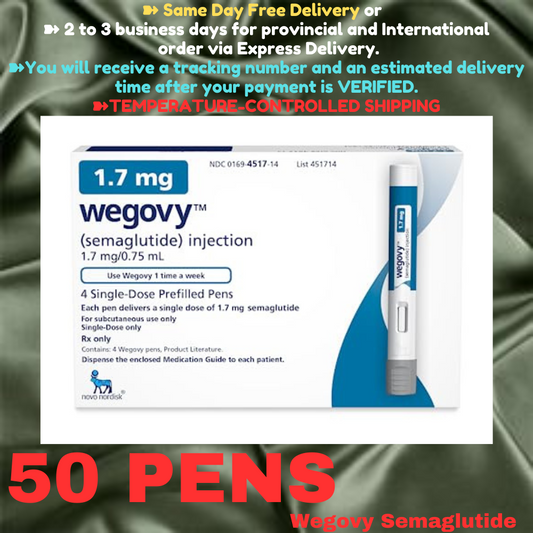 Wegovy Semaglutide 1 mg Slimming Pens, From Package of 50 Pens, Available in 0.25 mg, 0.5 mg, 1 mg, 1.7 mg, 2.4 mg, Ship from Philippines