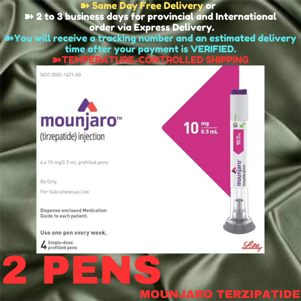 Mounjaro Tirzepatide 7.5 mg Slimming Pens, From Package of 2 Pens, 2.5 mg, 5 mg, 7.5 mg, 10 mg, 12.5 mg, 15 mg, Ship from Philippines