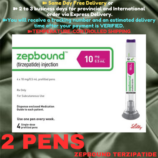 Zepbound Tirzepatide 10 mg Slimming Pens, From Package of 2 Pens, 2.5 mg, 5 mg, 7.5 mg, 10 mg, 12.5 mg, 15 mg, Ship from Philippines