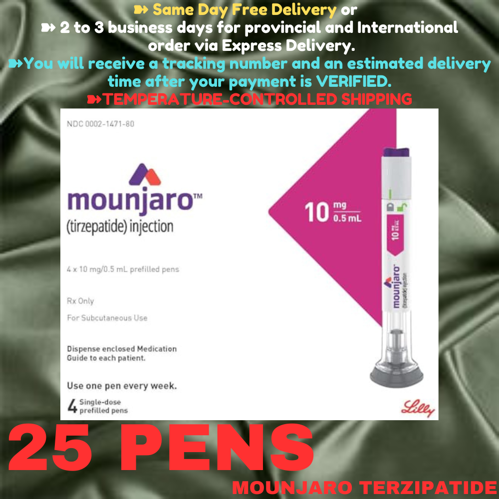 Mounjaro Tirzepatide 15 mg Slimming Pens, From Package of 25 Pens, 2.5 mg, 5 mg, 7.5 mg, 10 mg, 12.5 mg, 15 mg, Ship from Philippines