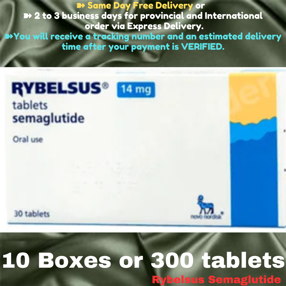 Rybelsus Semaglutide 14 mg Slimming Tablets, From Package of 7 Boxes or 210 tablets up to 17 Boxes, Available in 3 mg, 7 mg, 14mg, Ship from Philippines