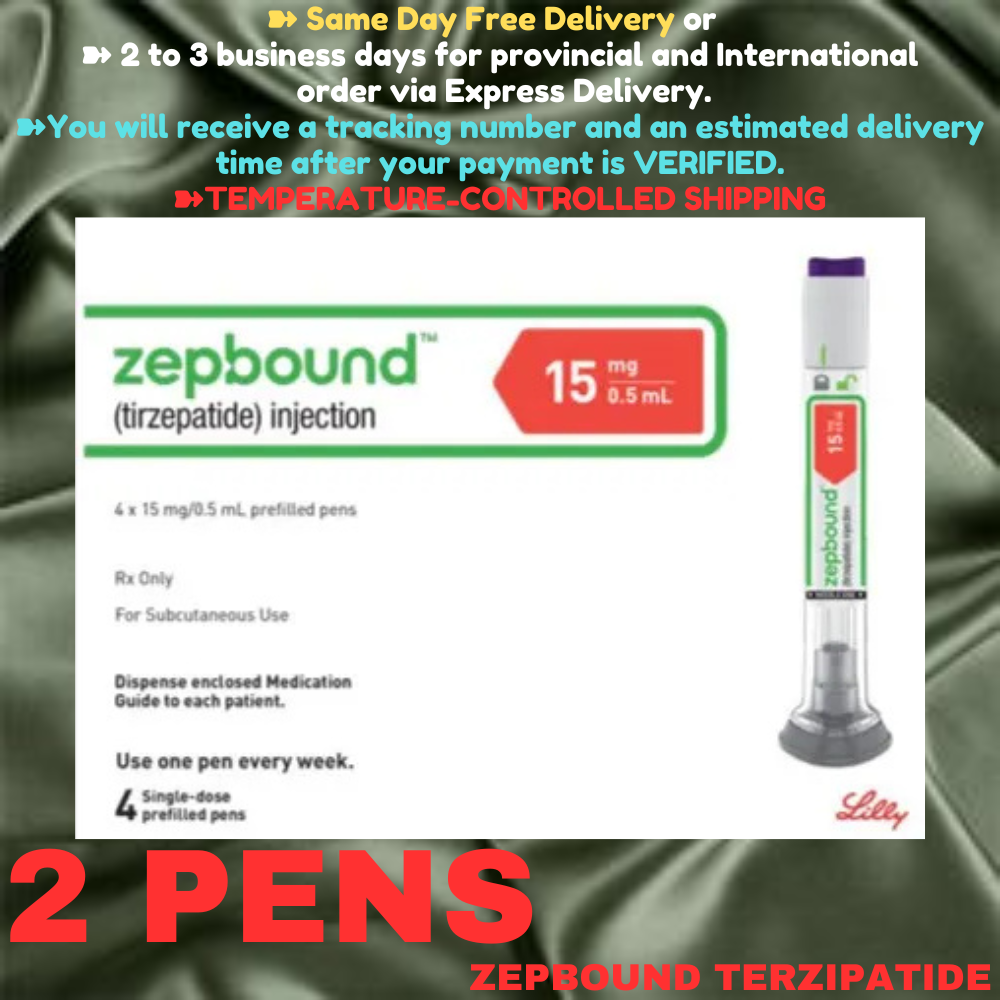 Zepbound Tirzepatide 5 mg Slimming Pens, From Package of 50 Pens, 2.5 mg, 5 mg, 7.5 mg, 10 mg, 12.5 mg, 15 mg, Ship from Philippines