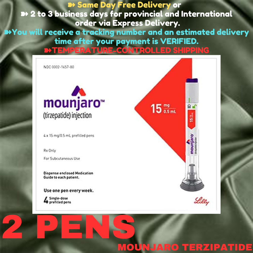 Mounjaro Tirzepatide 5 mg Slimming Pens, From Package of 25 Pens, 2.5 mg, 5 mg, 7.5 mg, 10 mg, 12.5 mg, 15 mg, Ship from Philippines