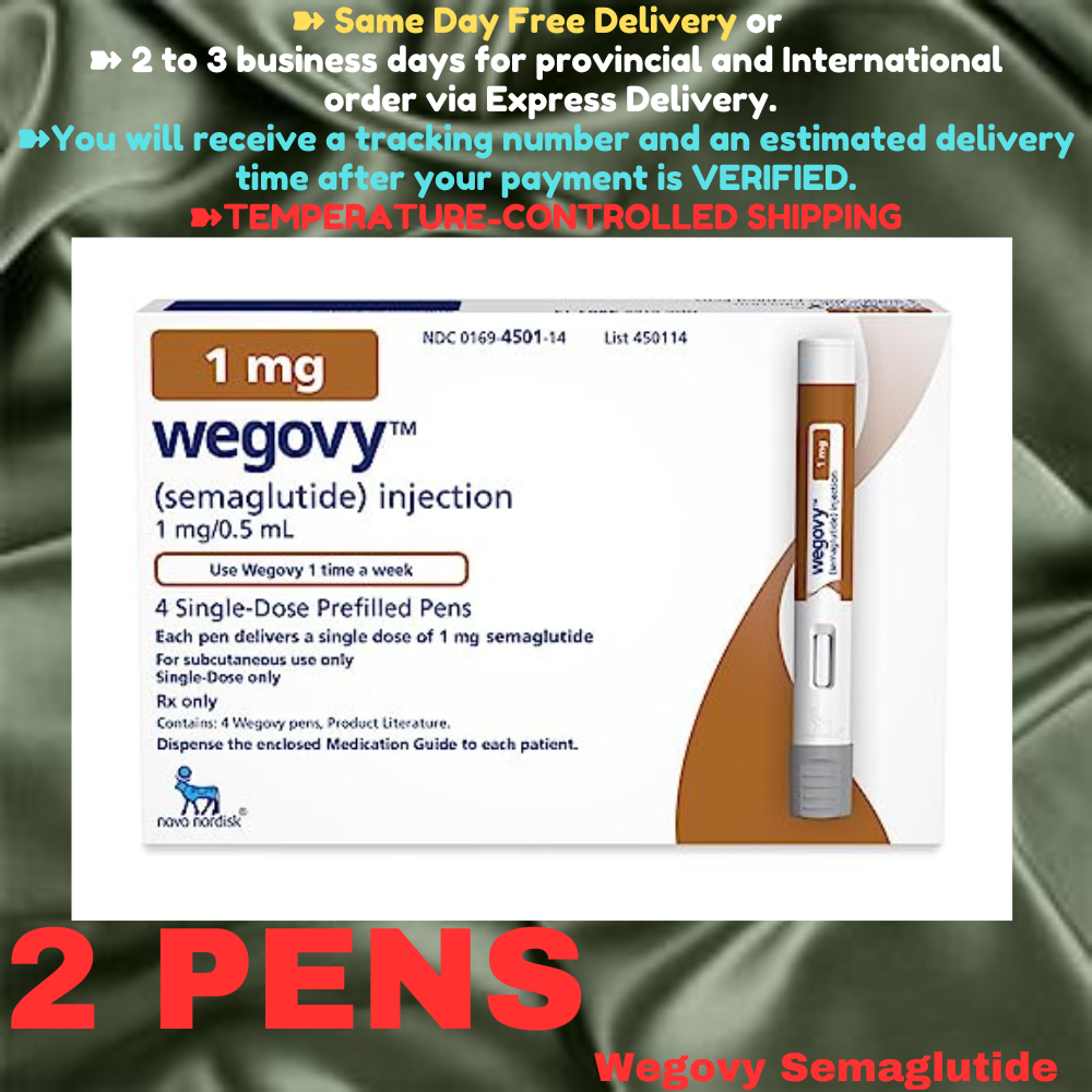 Wegovy Semaglutide 1.7 mg Slimming Pens, From Package of 2 Pens, Available in 0.25 mg, 0.5 mg, 1 mg, 1.7 mg, 2.4 mg, Ship from Philippines