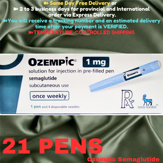 Ozempic Semaglutide 1 mg Slimming Pens, From Package of 21 Pens, Available in 0.25 mg, 0.25 mg - 0.50 mg, 0.50 mg, 1 mg, 2mg, Ship from Philippines