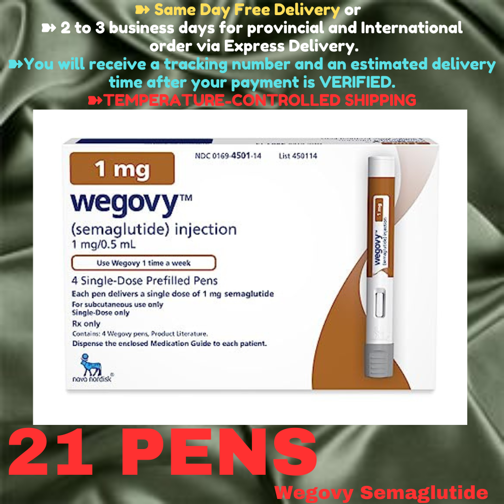 Wegovy Semaglutide 1.7 mg Slimming Pens, From Package of 30 Pens, Available in 0.25 mg, 0.5 mg, 1 mg, 1.7 mg, 2.4 mg, Ship from Philippines