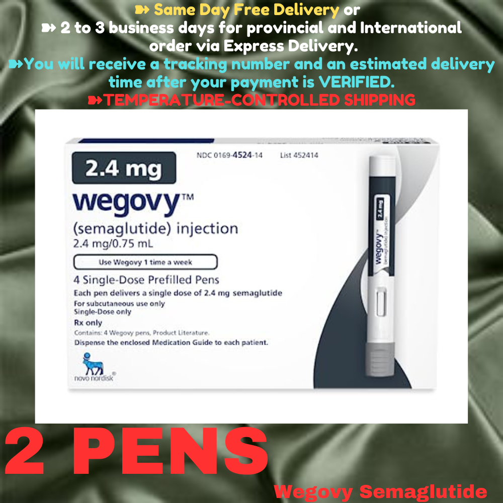 Wegovy Semaglutide 0.25 mg Slimming Pens, From Package of 2 Pens, Available in 0.25 mg, 0.5 mg, 1 mg, 1.7 mg, 2.4 mg, Ship from Philippines