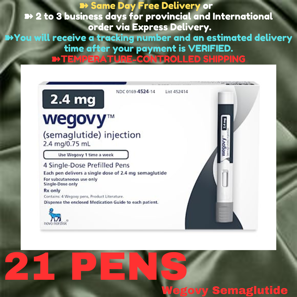 Wegovy Semaglutide 1.7 mg Slimming Pens, From Package of 25 Pens, Available in 0.25 mg, 0.5 mg, 1 mg, 1.7 mg, 2.4 mg, Ship from Philippines