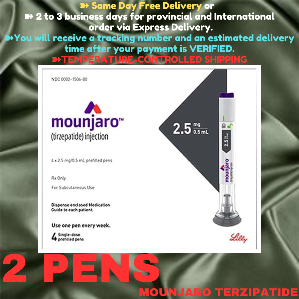 Mounjaro Tirzepatide 5 mg Slimming Pens, From Package of 50 Pens, 2.5 mg, 5 mg, 7.5 mg, 10 mg, 12.5 mg, 15 mg, Ship from Philippines