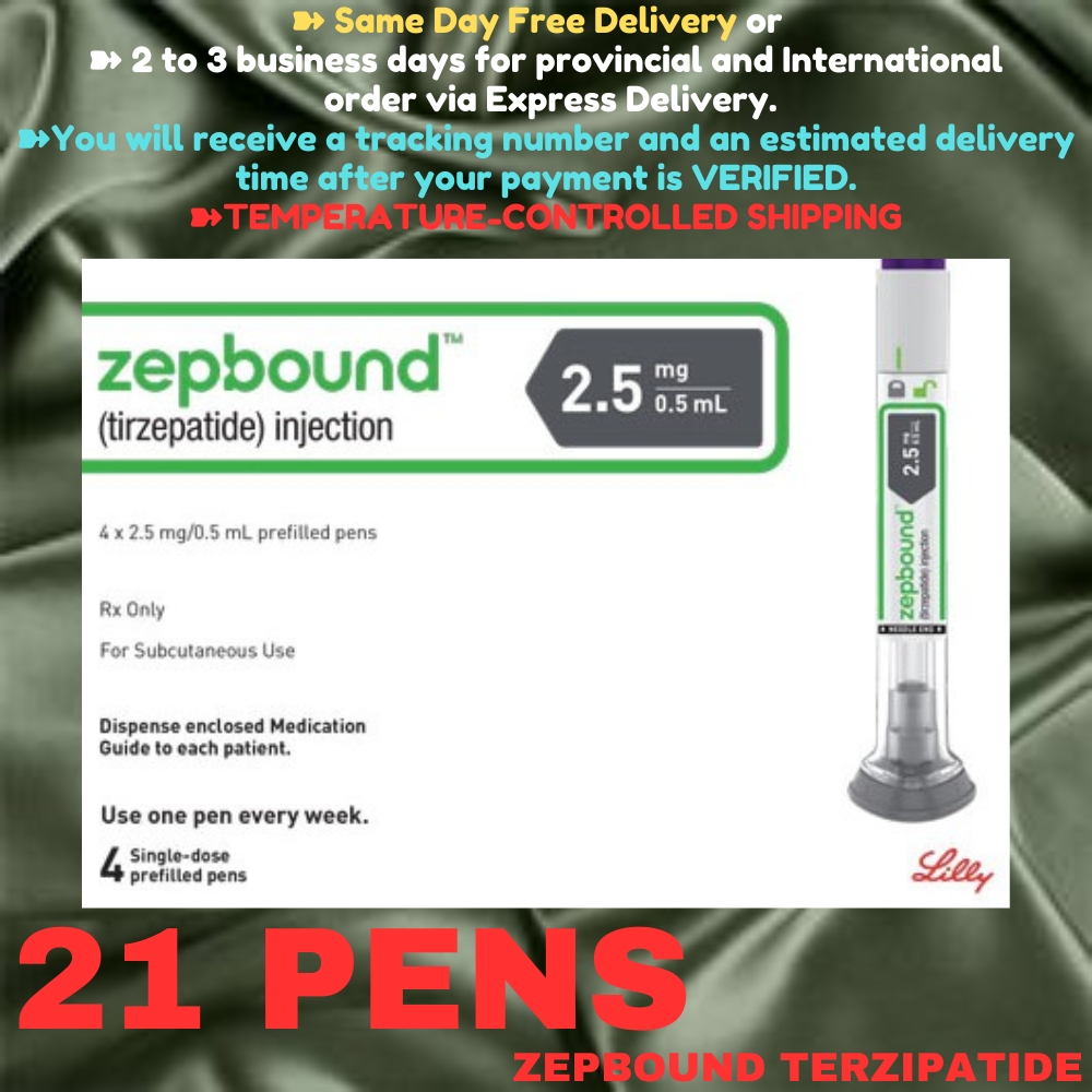 Zepbound Tirzepatide 7.5 mg Slimming Pens, From Package of 21 Pens, 2.5 mg, 5 mg, 7.5 mg, 10 mg, 12.5 mg, 15 mg, Ship from Philippines