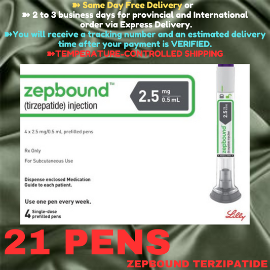 Zepbound Tirzepatide 2.5 mg Slimming Pens, From Package of 21 Pens, 2.5 mg, 5 mg, 7.5 mg, 10 mg, 12.5 mg, 15 mg, Ship from Philippines