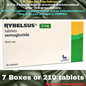 Rybelsus Semaglutide 7 mg Slimming Tablets, From Package of 7 Boxes or 210 tablets up to 17 Boxes, Available in 3 mg, 7 mg, 14mg, Ship from Philippines