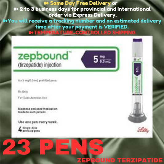 Zepbound Tirzepatide 5 mg Slimming Pens, From Package of 23 Pens, 2.5 mg, 5 mg, 7.5 mg, 10 mg, 12.5 mg, 15 mg, Ship from Philippines