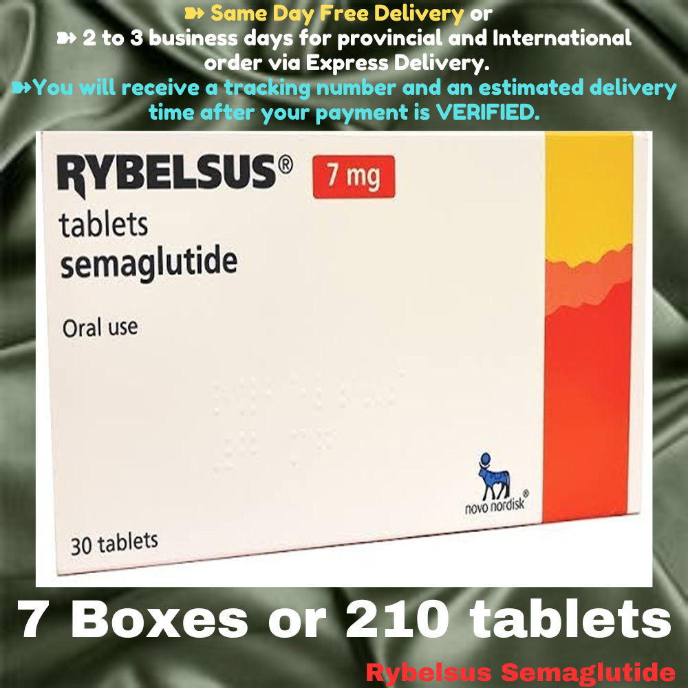 Rybelsus Semaglutide 14 mg Slimming Tablets, From Package of 7 Boxes or 210 tablets up to 17 Boxes, Available in 3 mg, 7 mg, 14mg, Ship from Philippines